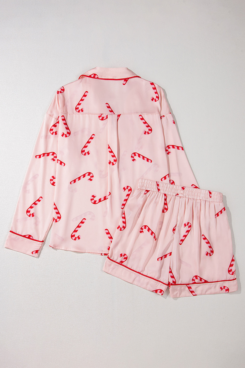 Candy Cane Crush Pajama Shorts Set