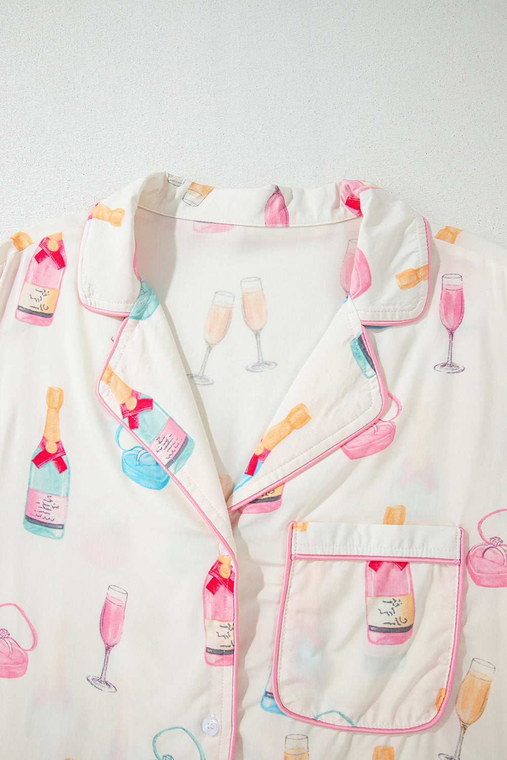 "Just Say I Do" Bubbly Satin Pajama Set