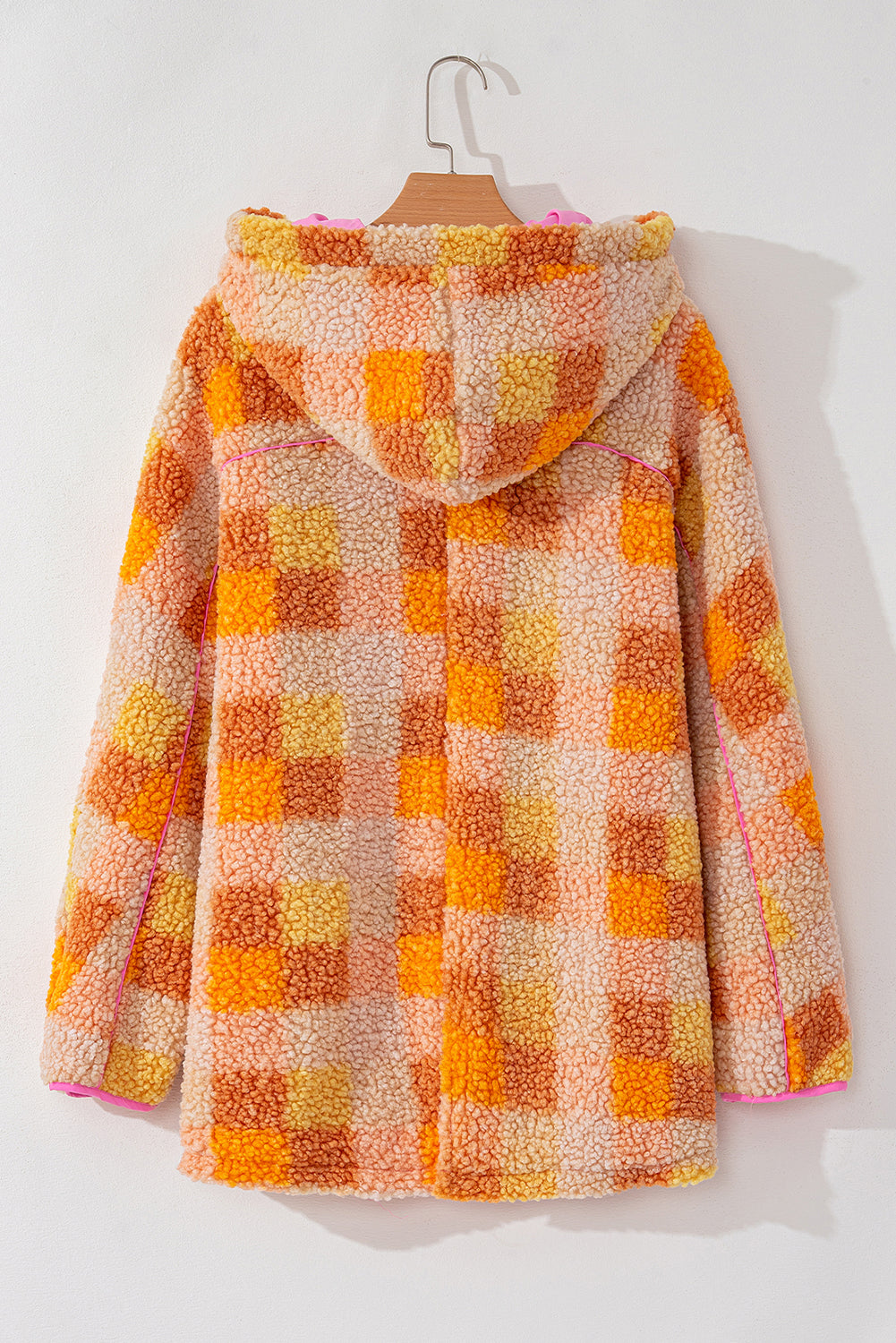 Candied Clementine Checkered Sherpa